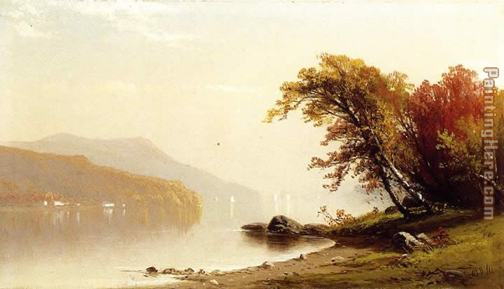 Autumn on the Lake painting - Alfred Thompson Bricher Autumn on the Lake art painting